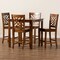 Baxton Studio Caron Modern and Contemporary Walnut Brown Finished Wood 5-Piece Pub Set 187-11433-10903-Zoro - alternate 8